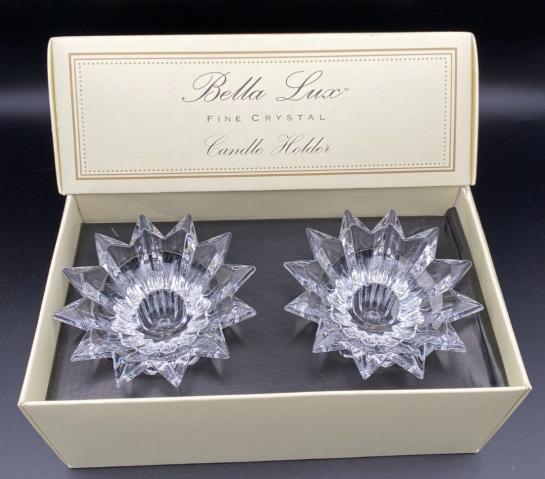 Bella Lux Fine Crystal Starburst Candlestick Holder Slovenia