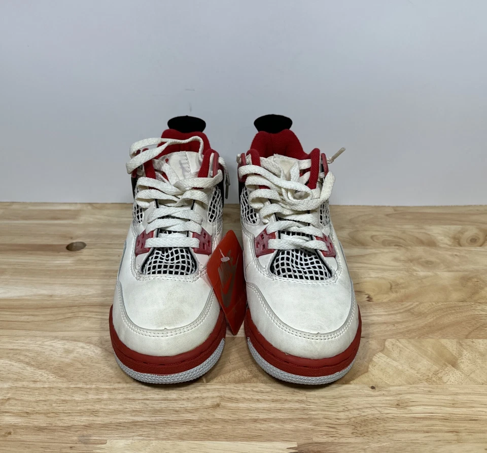 Nike Air Jordan 4 OG 1989 Rojo Fuego Talla 3 Juvenil Caja Original Zapatos De Colección Coleccionistas Foto 2 de 4