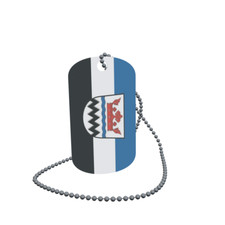 Dog Tag Flag Salt Lower Franconia Dog Tag Aluminium 30 x 50mm