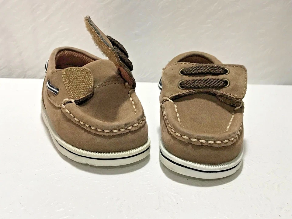 Zapato mocasín ARIZONA de cuero de gamuza con gancho para niños pequeños talla 2 Foto 4 de 4