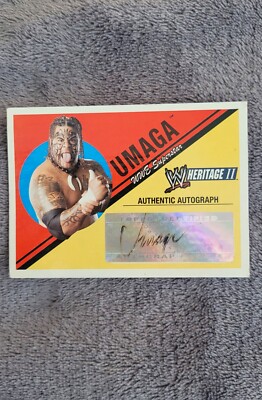Umaga Autogramm WWE - 2006 Topps Heritage II