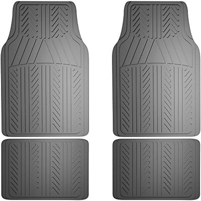 Armor All 78912 4-Piece Grey Basic Rubber Floor Mat