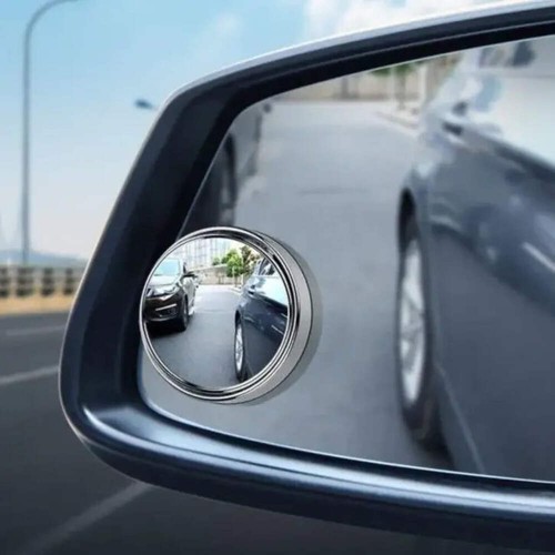 2Pcs Round Frame Convex Blind Spot Mirror Safety Driving Wide-angle 360 Degree A - Picture 7 of 17