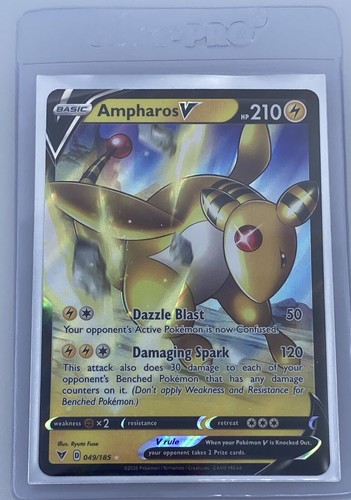 Pokémon Vivid Voltage AMPHAROS V 049/185 Holo Ultra Raro Casi Nuevo/M+ Nunca Jugado - Imagen 4 de 5