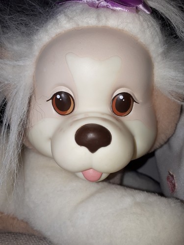 Vintage 1991 Puppy Surprise White/Cream Mother Dog with Four Puppies - Bild 3 von 12