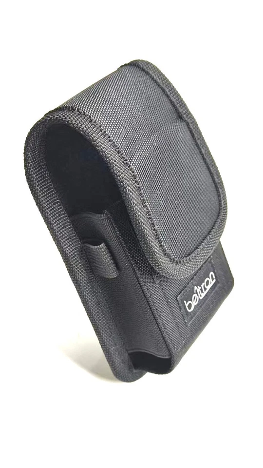 Funda de teléfono BELTRON universal de nailon abatible con clip de cinturón de metal y cierre seguro Foto 2 de 4