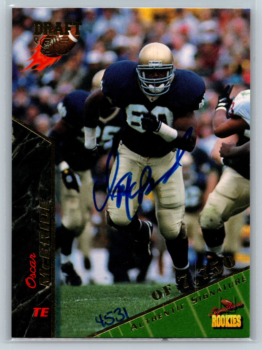 Oscar McBride 1995 Signature Rookies PR39000 #50 Notre Dame
