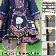 Woven Accessory Jacquard Ribbon Geometric Figure Pattern For Clothing Straps