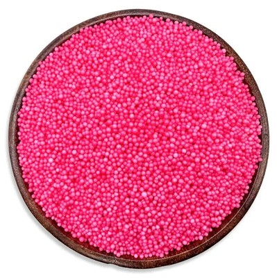 Pink Nonpareils - Bakery Topping Sprinkles- Premium Quality by NY Candy