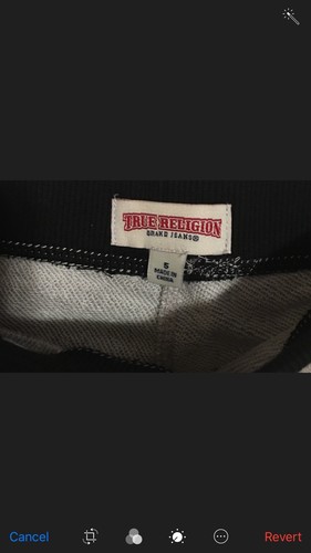 True Religion Varsity Sweatpants Heather Grey Size 4 - Picture 3 of 5