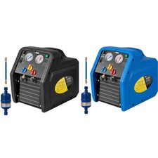 R1234YF 1 HP Dual Cylinder Refrigerant Recovery Machine Oil-Less Freon Recycling