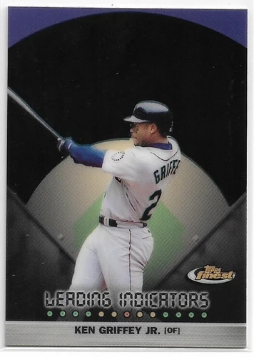 1999 Topps Finest Ken Griffey Jr. #L3 Leading Indicators Insert Seattle Mariners