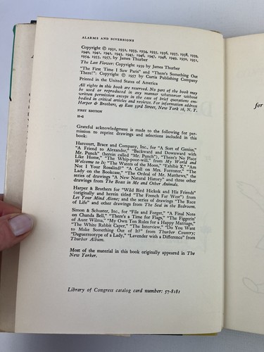ALARMS & DIVERSIONS - 1ST EDITION 1957 BY JAMES THURBER - Picture 6 of 8