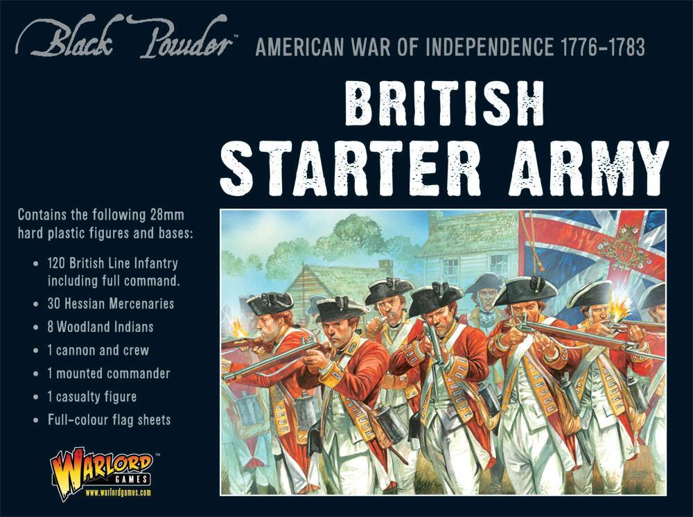 Black Powder Revolutionary War British Starter Army Starter Set Military Table T