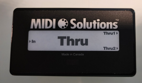 MIDI Solutions Thru In box with manual - Picture 2 of 3