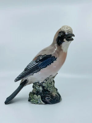 Porzellan Figur Dahl Jensen Eichelhäher Eurasian Jay Jaybird Bird 1357 . - Bild 1 von 4
