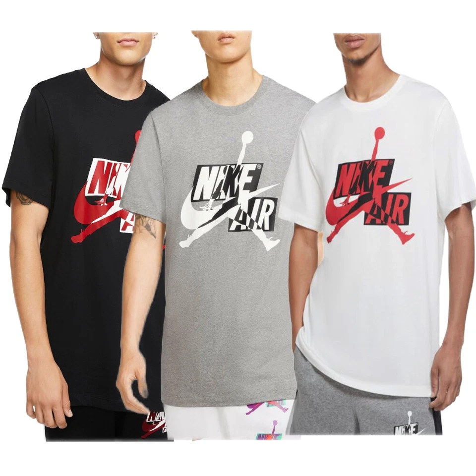 Jordan T-Shirt Nike Jumpman Air HBR Classic Athletic Gym Short Sleeve T-Shirt