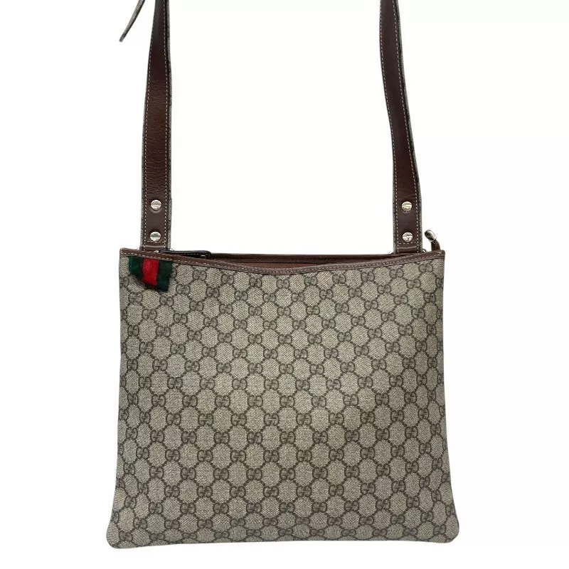 Gucci GG Supreme 246412 Sac à Bandoulière Homme Bandoulière Beige Sherry Line