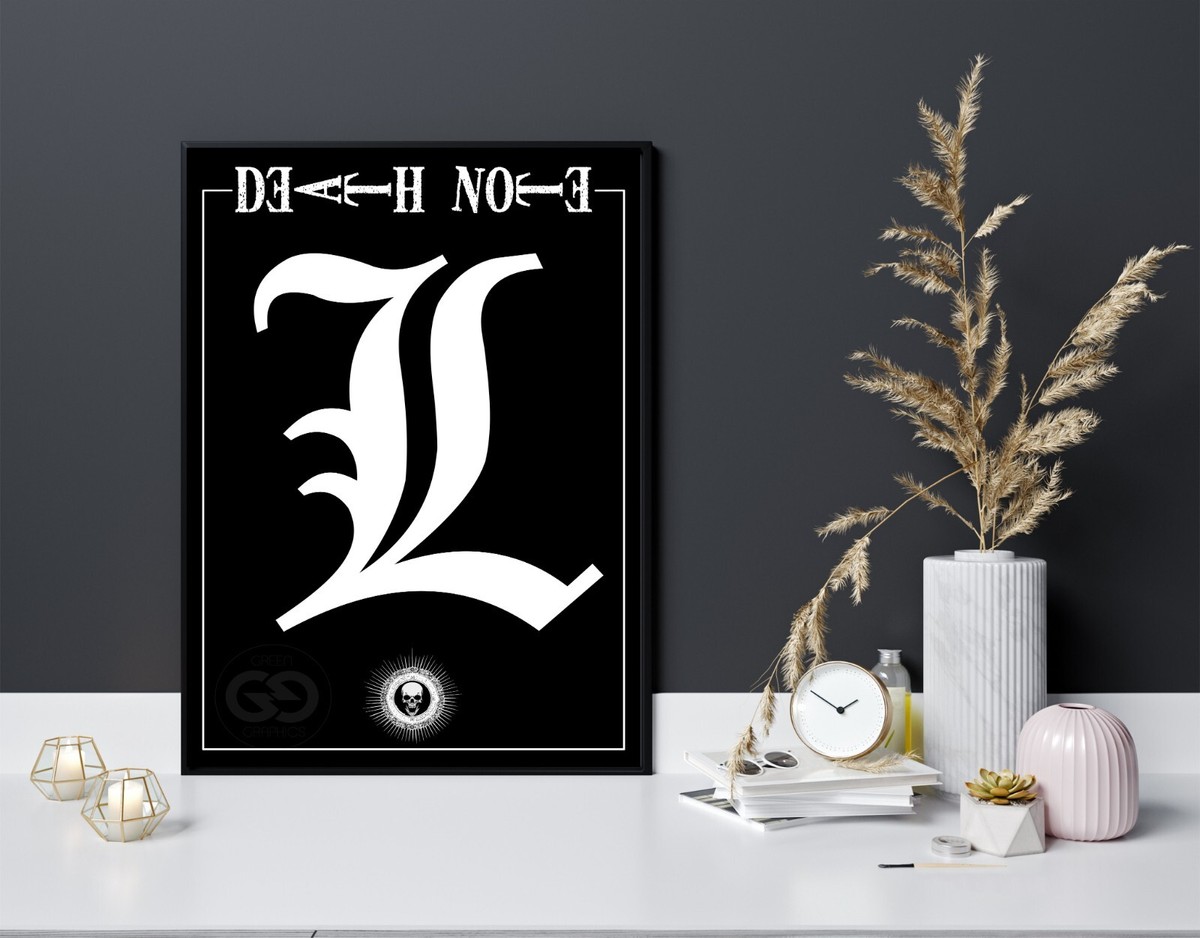 Death Note L Poster Manga Print Anime Japanese High Quality Wall
