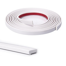 10 ft Peel and Stick Flexible Molding Trim for Wall Tile Edge, White