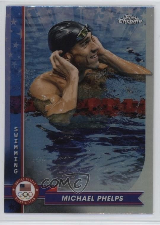 2024 Topps Chrome US Olympic & Paralympic Team and Hopefuls Michael Phelps 1u8m
