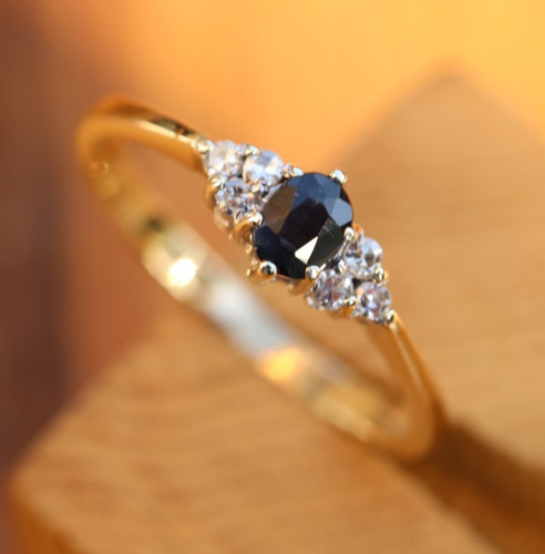 Sapphire & Diamonds Ring