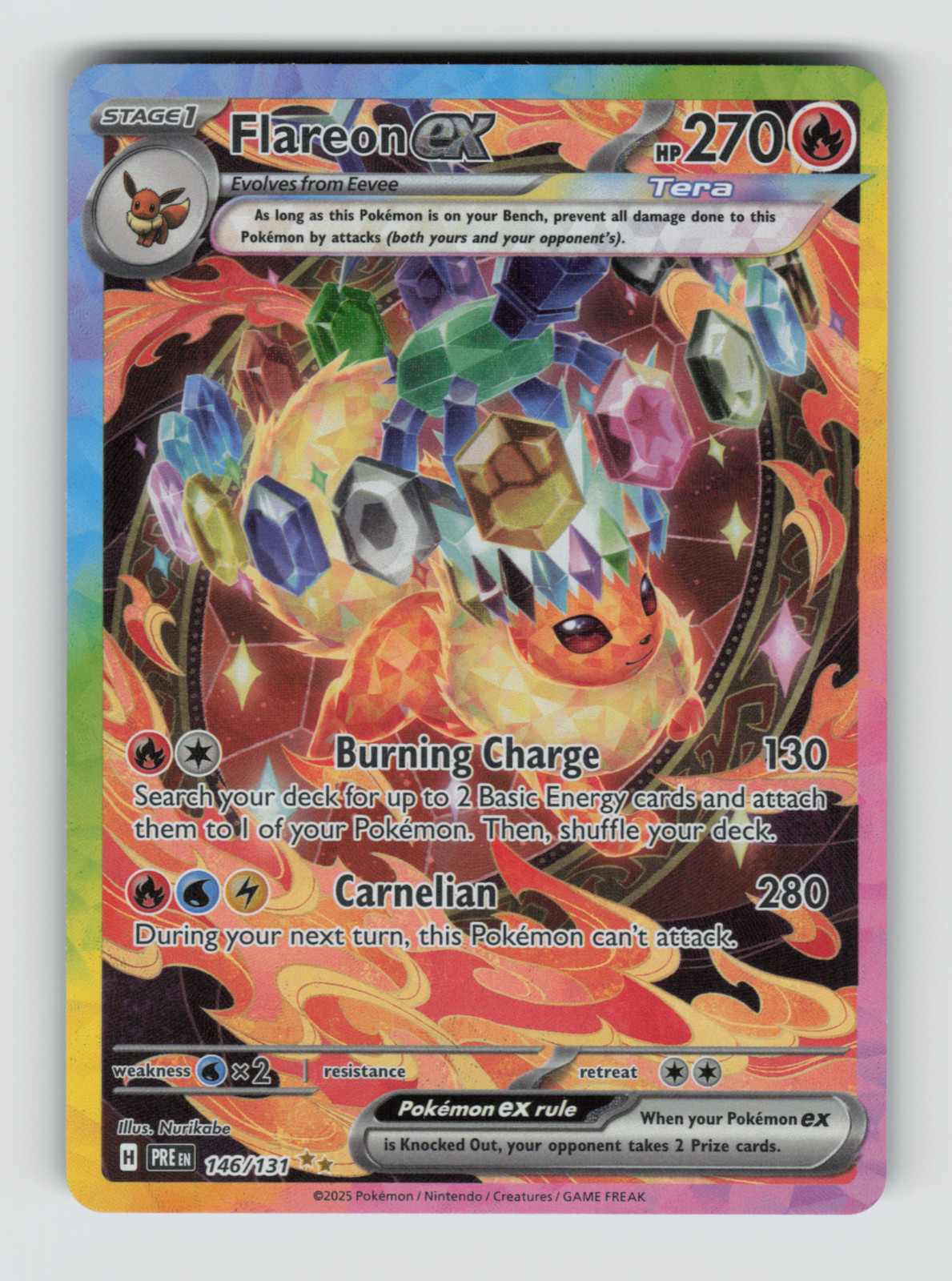 Flareon ex 2025 Scarlet & Violet: Prismatic Evolutions #146/131