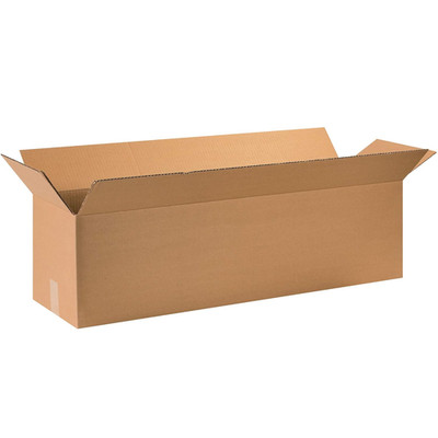 361010 Long Corrugated Cardboard Box 36'' L X 10'' W X 10'' H, Kraft, for Shipping,