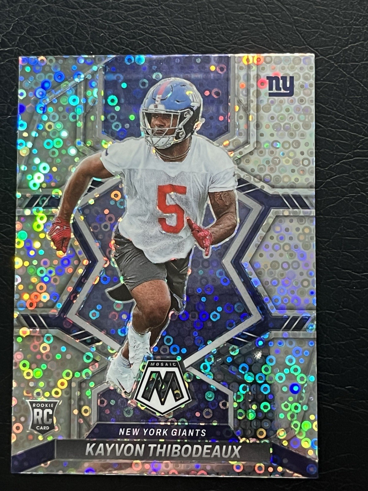 2022 Mosaic Kayvon Thibodeaux RC ERookie No Huddle Disco #344 NY Giants