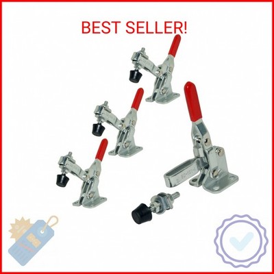 XRPAOWA 4 Pcs Vertical Hand Tool 101-A Quick-Release Toggle Clamp 110 lbs Holdin