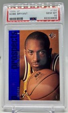 1996 KOBE BRYANT ROOKIE CARD SP #134 PSA 10 GEM MINT RC LAKERS HOF. rookie card picture