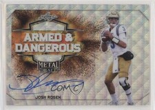 2018 Leaf Metal Draft Armed & Dangerous Silver Wave Josh Rosen #AD-JR1 Auto 0d78