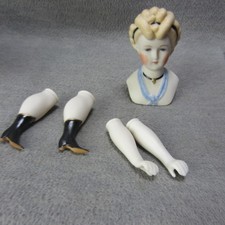 Vintage Artist Repro Shoulder Head Doll 3"