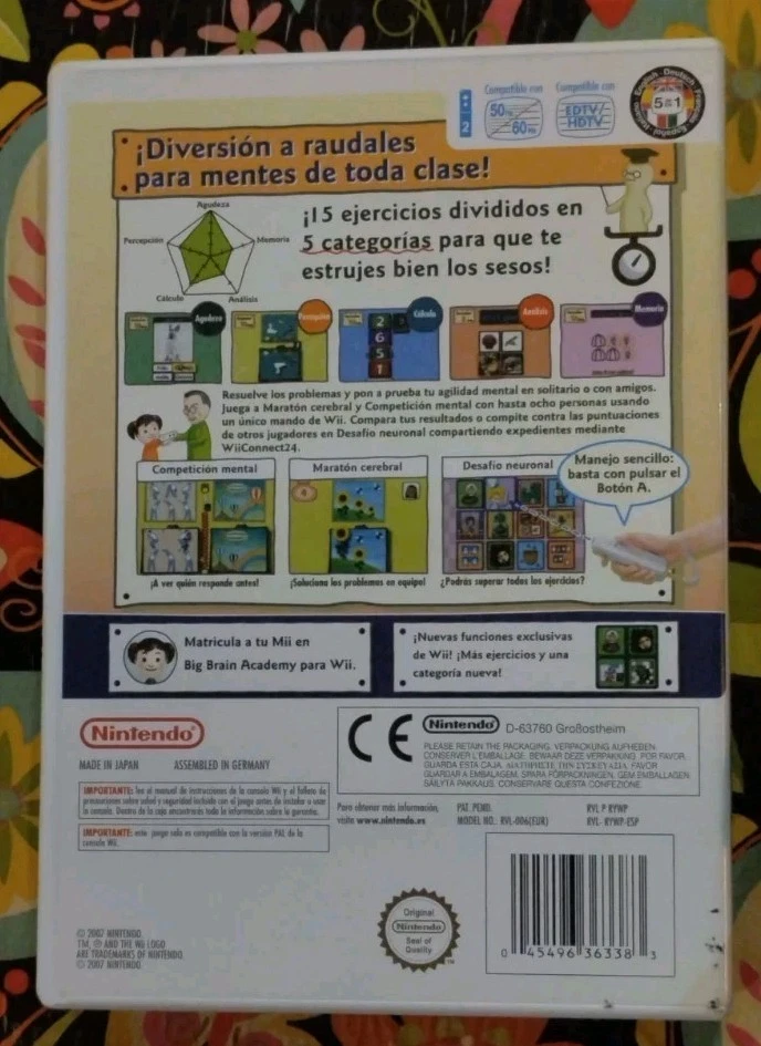 Big Brain Academy Wii | Nintendo Wii | PAL España ES | Completo, foto 2 de 2