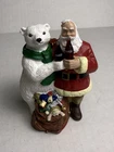 Vintage 1995 Christmas Around  the World  COCA COLA  SANTA & POLAR BEAR no box