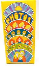 Vintage 1972 Hallmark Peter Max Style Mod Yellow Photo Album 3.5" x 3.5" Pics