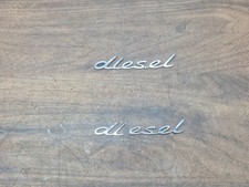 PORSCHE MACAN PAIR WINGS DIESEL BADGE LOGO EMBLEMS  2014-2022
