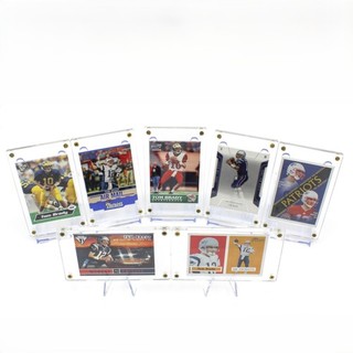 Tom Brady & Dave Stachelski Rookie Patriots Football Cards Lot of 7 #X1227