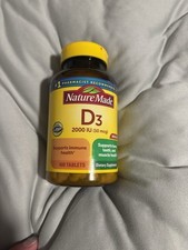 Nature Made Vitamin D3 - 2000 IU 50mcg - Value Size 400 Tablets - Ex: 04/2027