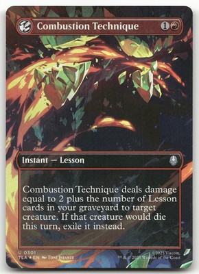 Combustion Technique (Borderless) #301 (Foil) NM Avatar: The Last Airbender