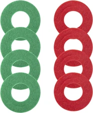 8PCS Car Battery Terminal anti Corrosion Washers, 4 Red & 4 Green Fiber Washers,