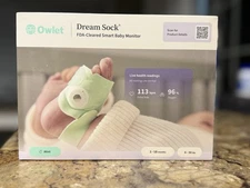 SEALED BRAND NEW: Owlet Dream Sock Baby Monitor, MINT GREEN