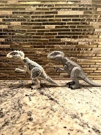 Jurassic World Indominus Rex White and Grey Dinosaur CUSTOM Lego Figure 75919🔥