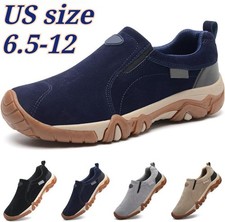 Men's Outdoor Waterproof Hiking Shoes Low Top Orthopedic Sneaker Arch Support