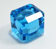 Natural 301.90 Ct Blue Aquamarine Cube Cut Beautiful Loose Gemstone Certified