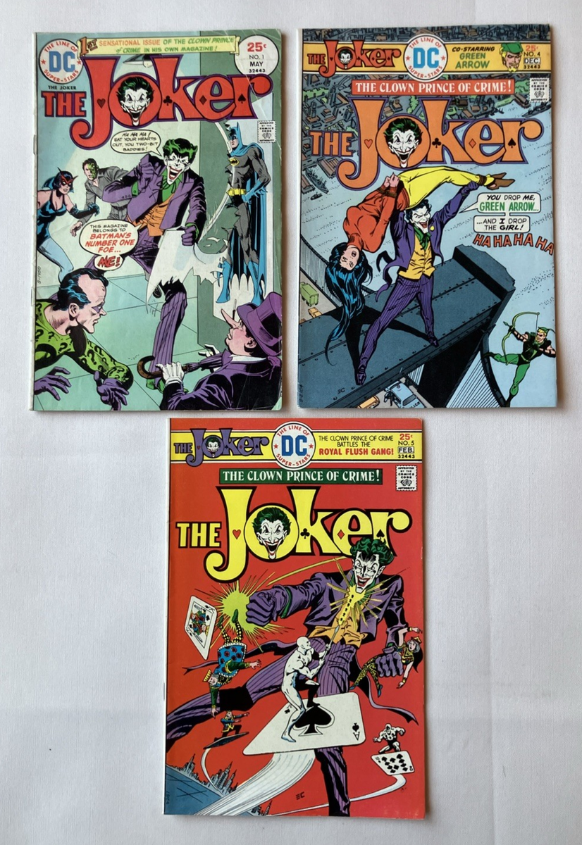 3) 1975 DC THE JOKER COMIC BOOKS #1 VG #4 F #5 F+ | eBay