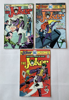 3) 1975 DC THE JOKER COMIC BOOKS #1 VG #4 F #5 F+ | eBay