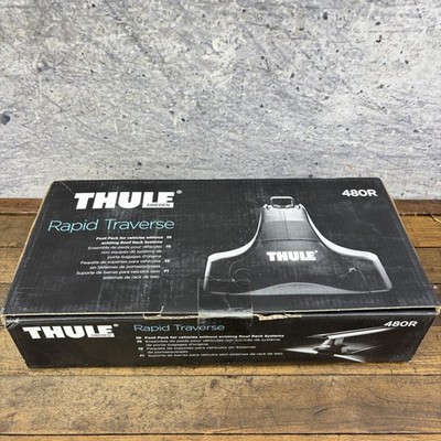 Thule Rapid Traverse 480R Foot Pack 4 Roof Rack Towers Mounting Kit Black