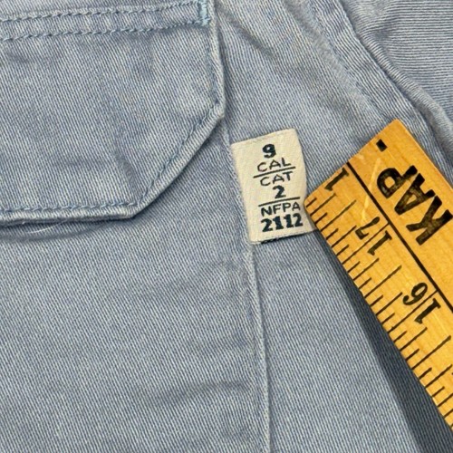 Tyndale Fr Button Down Shirt Men's L Powder Blue Spots 9 CAL CAT 2 Arc Rated - Picture 3 of 11