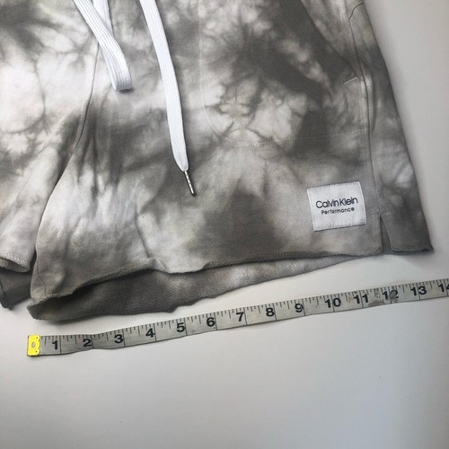 Calvin Klein Gray & White Tie Dye Shorts w/ Drawstring, Size XL, NWT!! - Picture 7 of 7